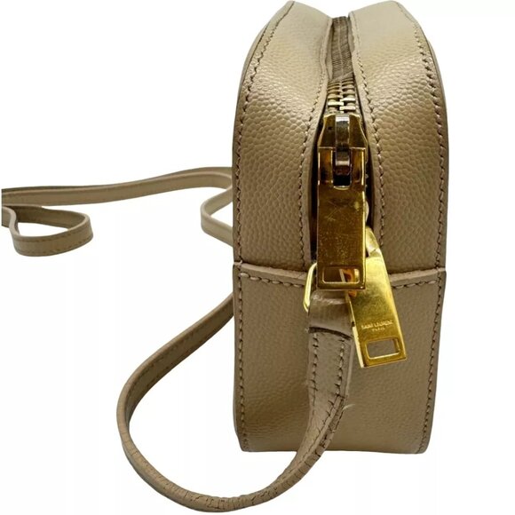 Authentic SAINT LAURENT Camera Bag Mini Shoulder Bag Ivory Leather #36634822 - Picture 4 of 12